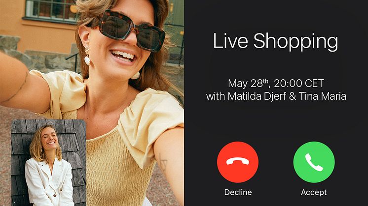 GINA TRICOT KICKS OFF SUMMER WITH A UNIQUE LIVE VIDEO SHOPPING EVENT