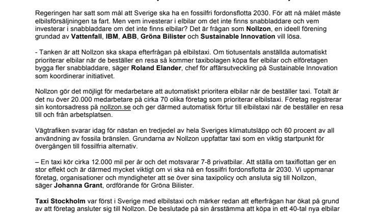 20.000 väljer elbilstaxi