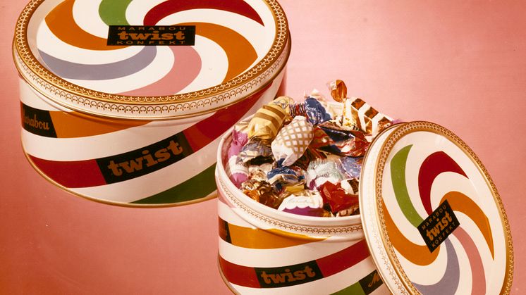 Burk med Twist-praliner, 1960