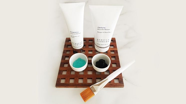 Rehydrating Algae Gel Masque och Clarifying Moor Mud Masque boostar din hud på helgen.