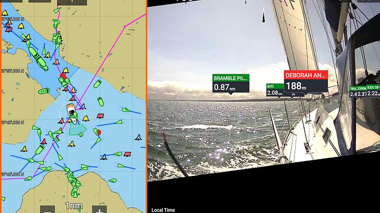 High res image - Raymarine - Augmented Reality Sailboat