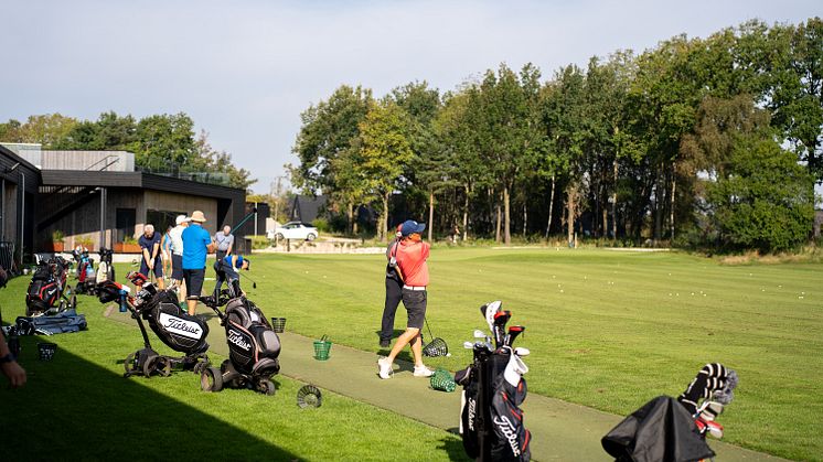 Der blev slået til golfboldene