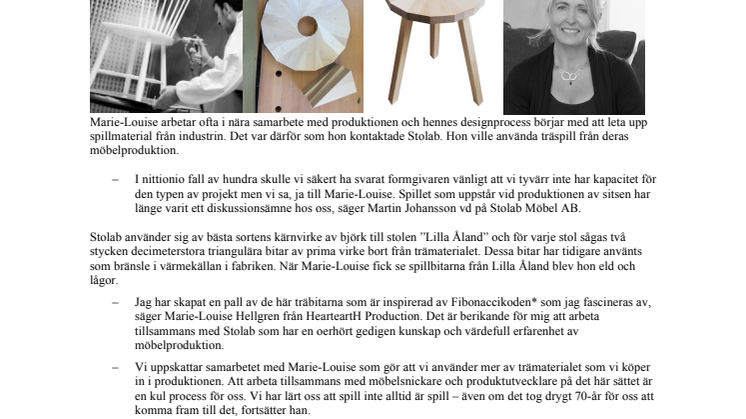 Vinna-vinna när HearteartH förädlar fabriksspill från Stolab