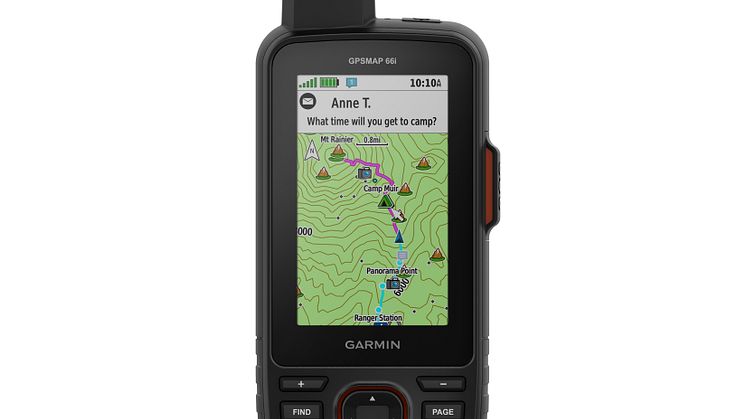 Der GPSMAP 66i mit vorinstallierter TopoActive Europa-Karte.
