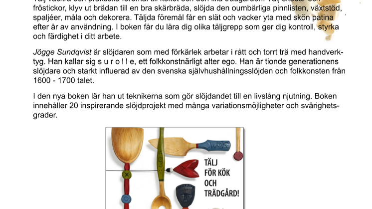 Tälj själv för köket och den lilla trädgården!