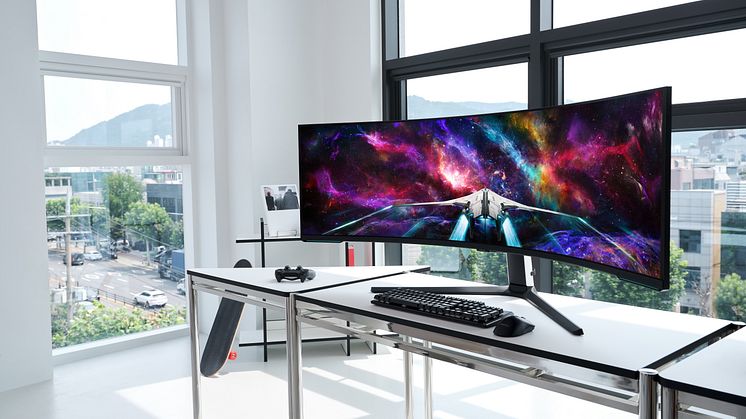 Samsung Electronics presenterar världens första Dual UHD-spelskärm, Odyssey Neo G9 57"
