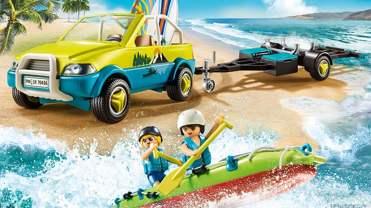 Strandauto mit Kanuanhänger (70436) von PLAYMOBIL