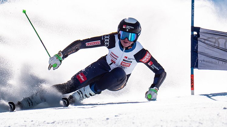 Hilma Lövblom upptas i Svenska Olympiska Kommitténs Topp och talang. Foto: Erik Segerström/Ski Team Sweden Alpine