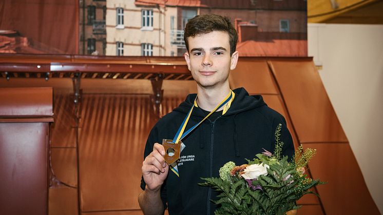 2:a Gustav Mattsson från Anders Ljungstedts gymnasium, Linköping