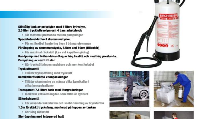 Produktblad Foam Matic 5P