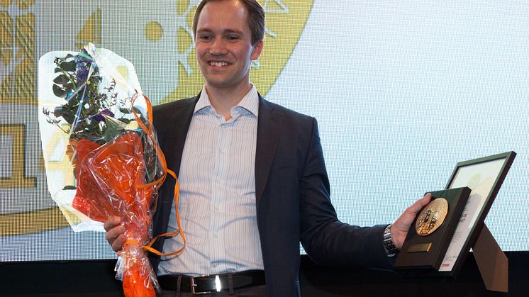 Nordbyggs guldmedalj för årets hetaste materialnyhet 2014 till OrganoWood