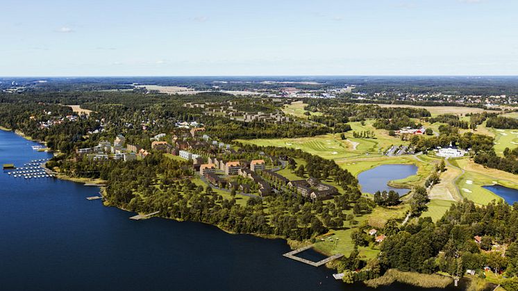 Visionsbild Semrén + Månsson, Bro Mälarstrand 