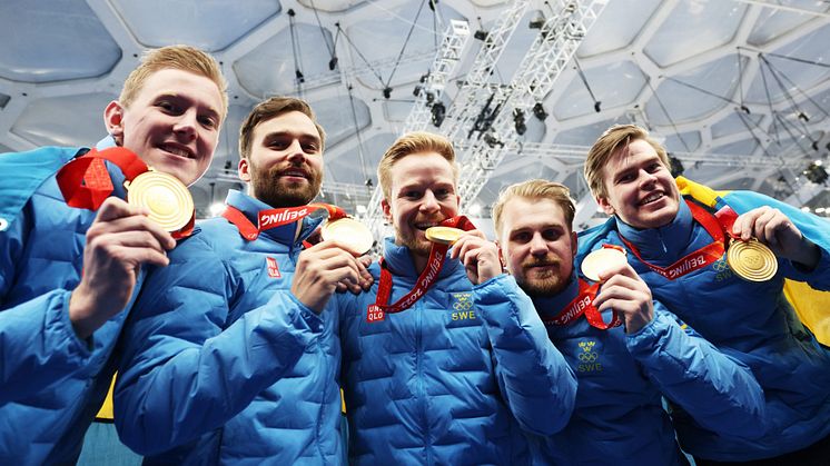 Lag Edin tog det efterlängtade OS-guldet i Peking. (Foto: Stephen Fisher/WCF)