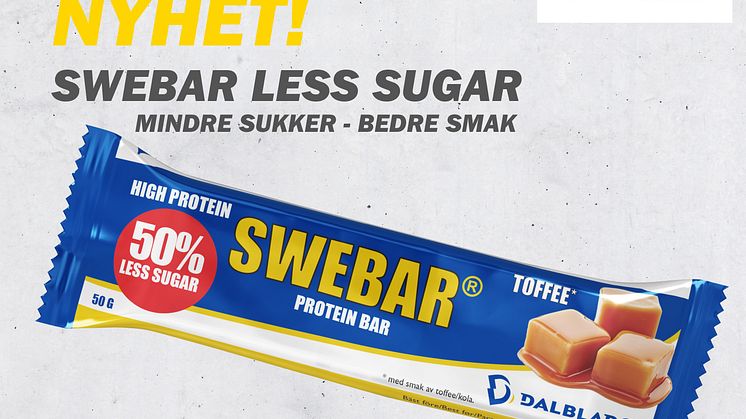 NYHET! SWEBAR less sugar