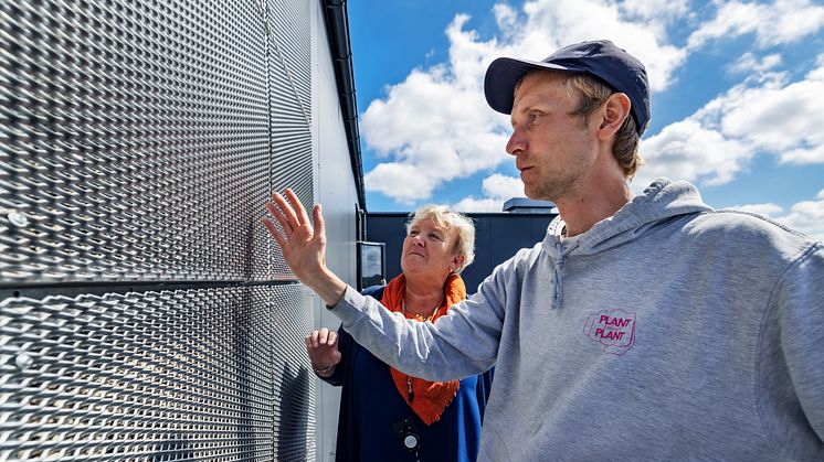 Greenworks fasadpanel på HSB Living Lab