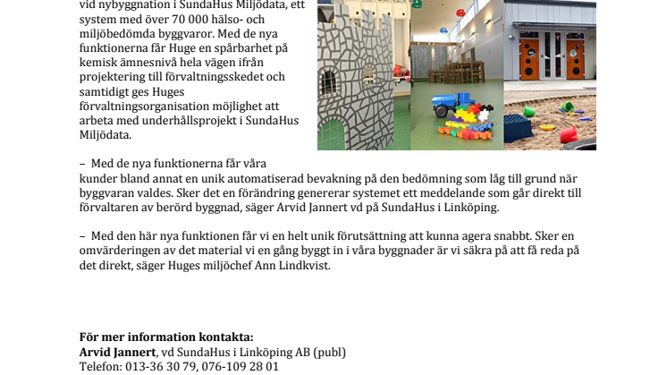 Huge Fastigheter AB säkrar materialvalen i framtidens fastighetsbestånd
