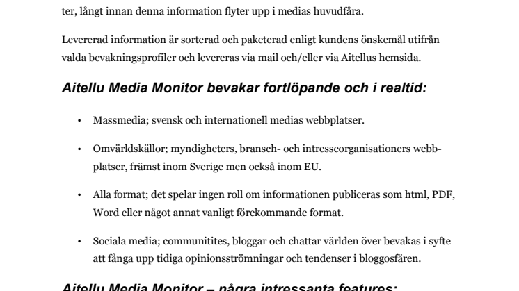 Aitellu MediaMonitor produktbeskrivning pdf