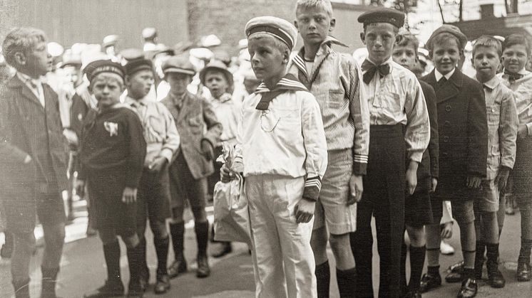 Skolegård i Købehavn. 1930erne 
