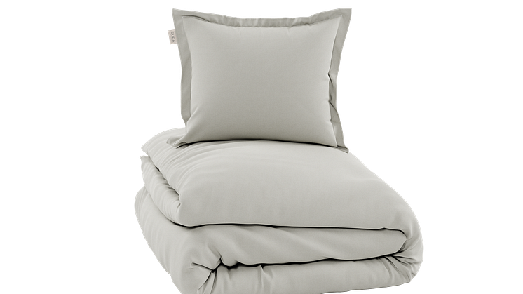CURA Satina Duvet Cover + Pillowcase Light Sand