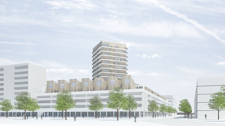 Visionsbild av Gustav Appell Arkitektkontor