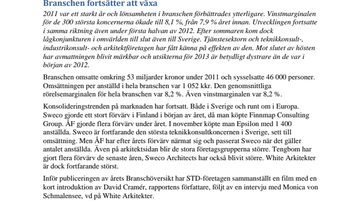 Branschöversikten 2012