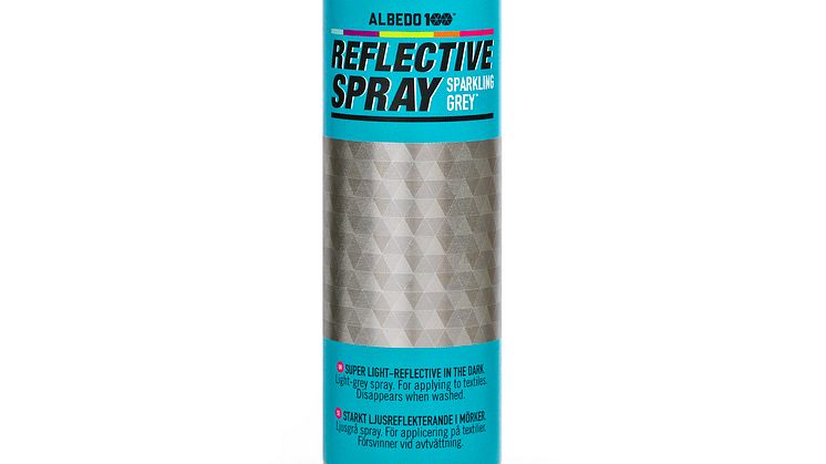 Reflexspray för kläder, osynlig reflex.