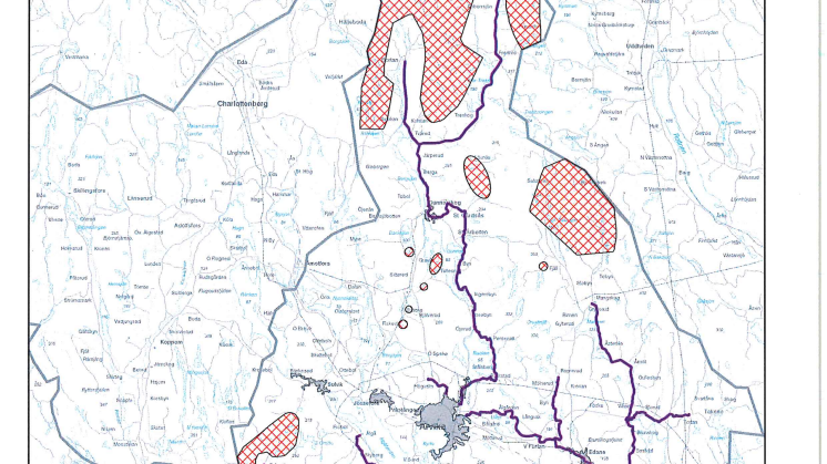 Stödbara områden vid utlysning av bredbandsstöd inom Landsbygdsprogrammet (kartor)