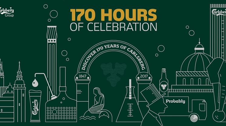 Carlsberg firar 170 år under 170 timmar