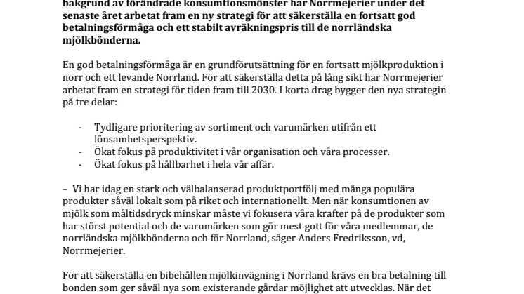 Ny strategi för att möta morgondagens utmaningar