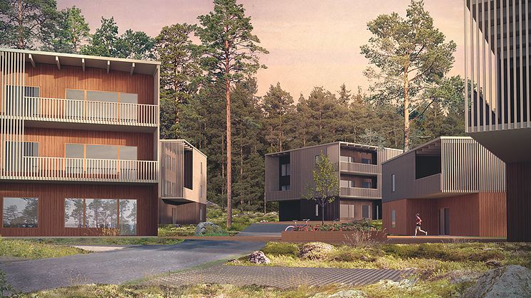 lindbäcks kommer att bygga 60 bostadsrätter på Martin Ljungs knabbe i Luleå. Arkitekt Nordmark & Nordmark. 