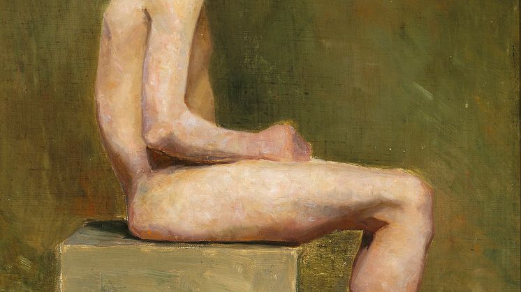 Marie Krøyer: Dreng på skammel.