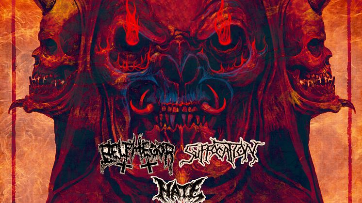 Den 9. marts 2022 saver Suffocation, Belphegor og Hate Lille VEGA midt over med deres tonstunge dødsmetal.