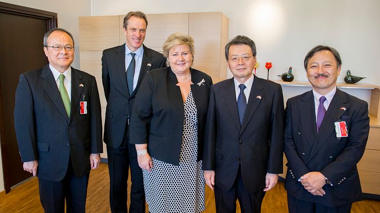 Mitsubishi Corporation CEO meets with Erna Solberg 