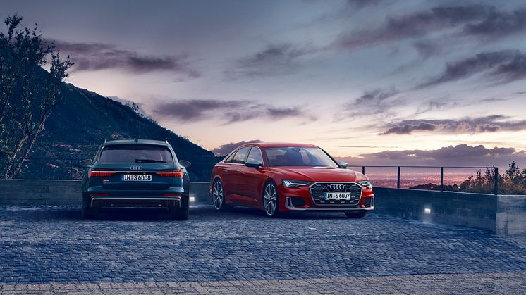Audi S6 Avant (Ascariblå), S6 Limousine (Grenadinerød)
