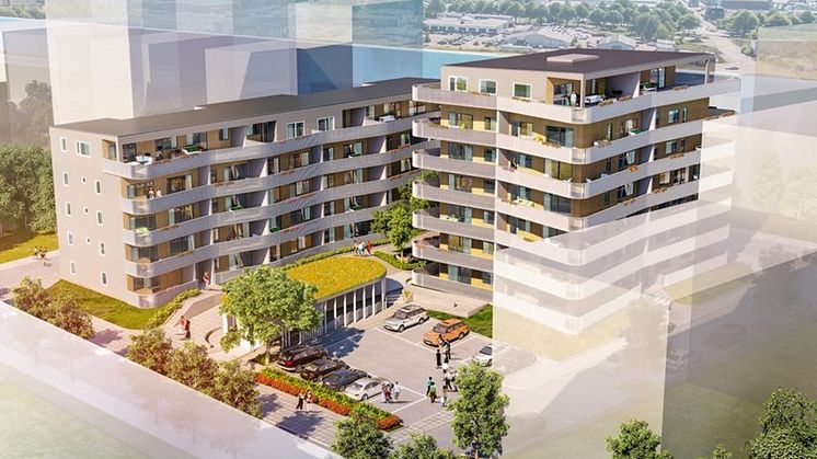 Ny byggs HSB brf Vågen i Halmstad