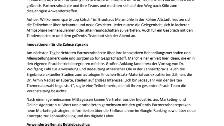 Feiern und Fortbildungspunkte sammeln