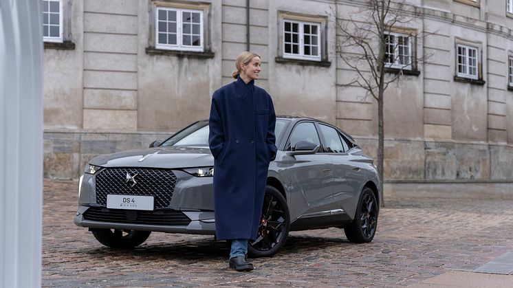 Cecilie Thorsmark, CEO Copenhagen Fashion Week, foran den helt nye DS 4, der har Danmarkspremiere i weekenden.