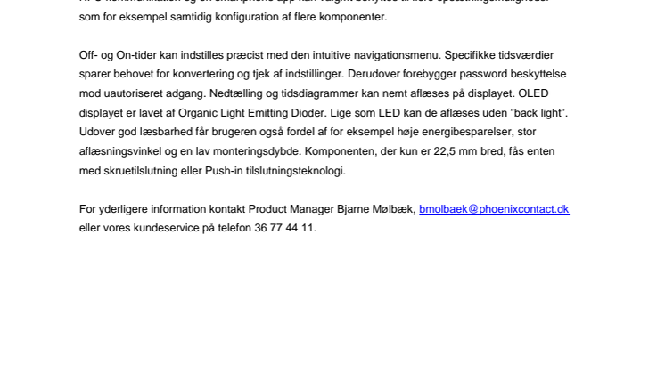Til smarte timer applikationer