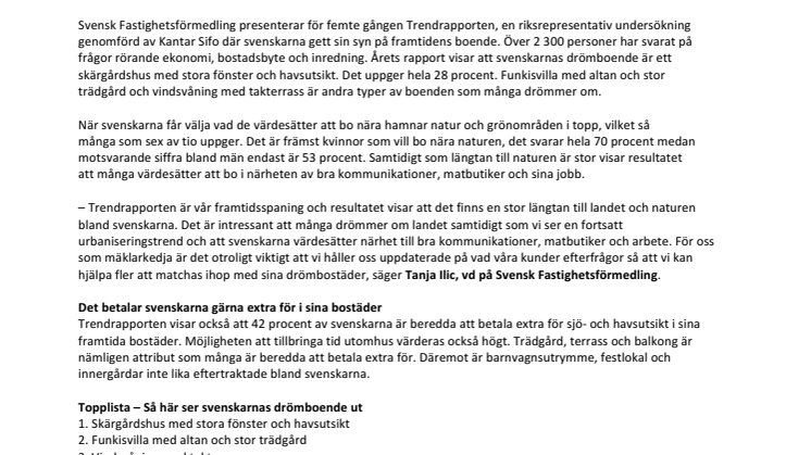 Skärgårdshus, funkisvillor och vindsvåningar: Detta är svenskarnas drömbostäder