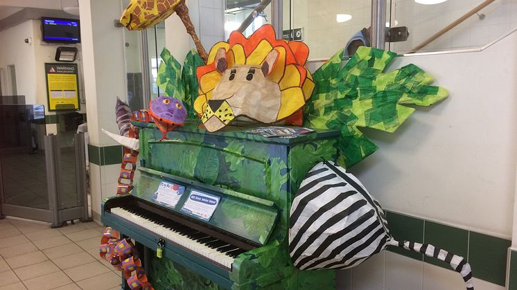 Chestnut Tree House piano at Horsham station