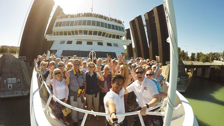All aboard Fred. Olsen Cruise Lines' 929-guest ship Braemar
