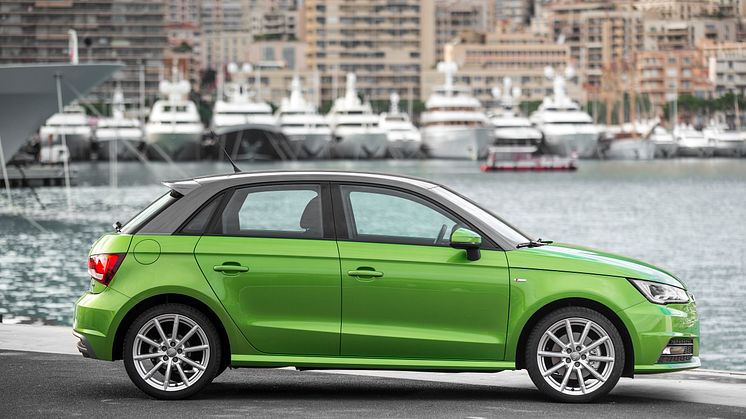 Audi A1 java green right side
