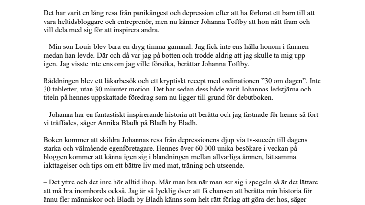 ​Johanna Toftby bokdebuterar