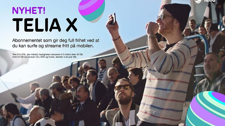 Mer data per krone: - Telia X er et fri-abonnement laget slik et fri-abonnement skal være, sier Kjersti Jamne i Telia Norge.