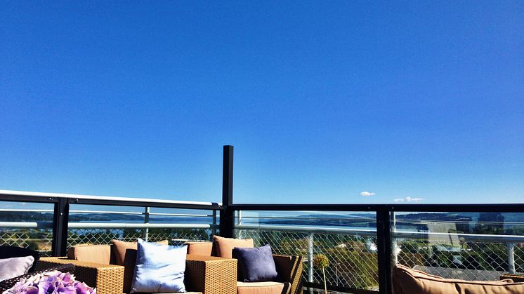 Nr. 2: Takterrassen på Quality Hotel Strand i Gjøvik.