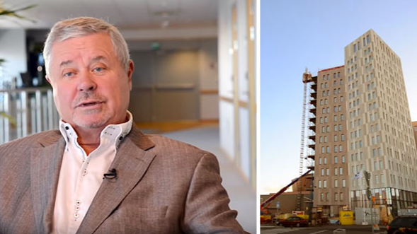 Hotellbygget imponerar på Percy Nilsson