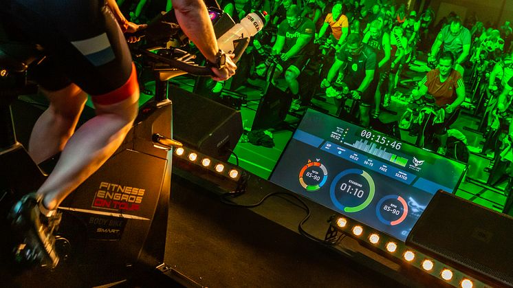 The Intelligent Cycling player in action at ØrBike