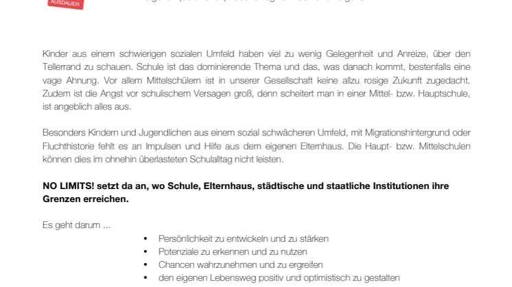 NO LIMITS: Ein Projekt von DEIN MÜNCHEN