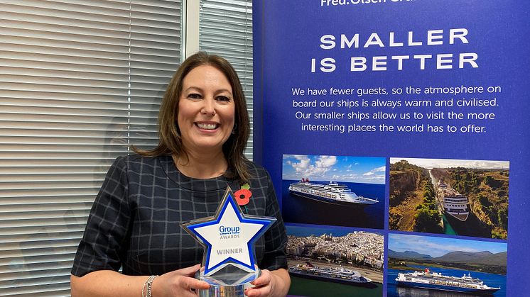 Ellie Fulcher, Sales Manager for Groups and Affinity at Fred. Olsen Cruise Lines