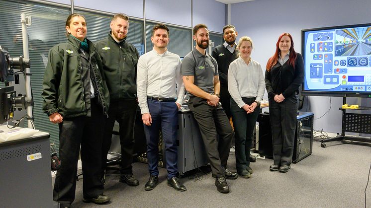 The rail operator's trainee driver apprentices kick off training using desk-based simulators